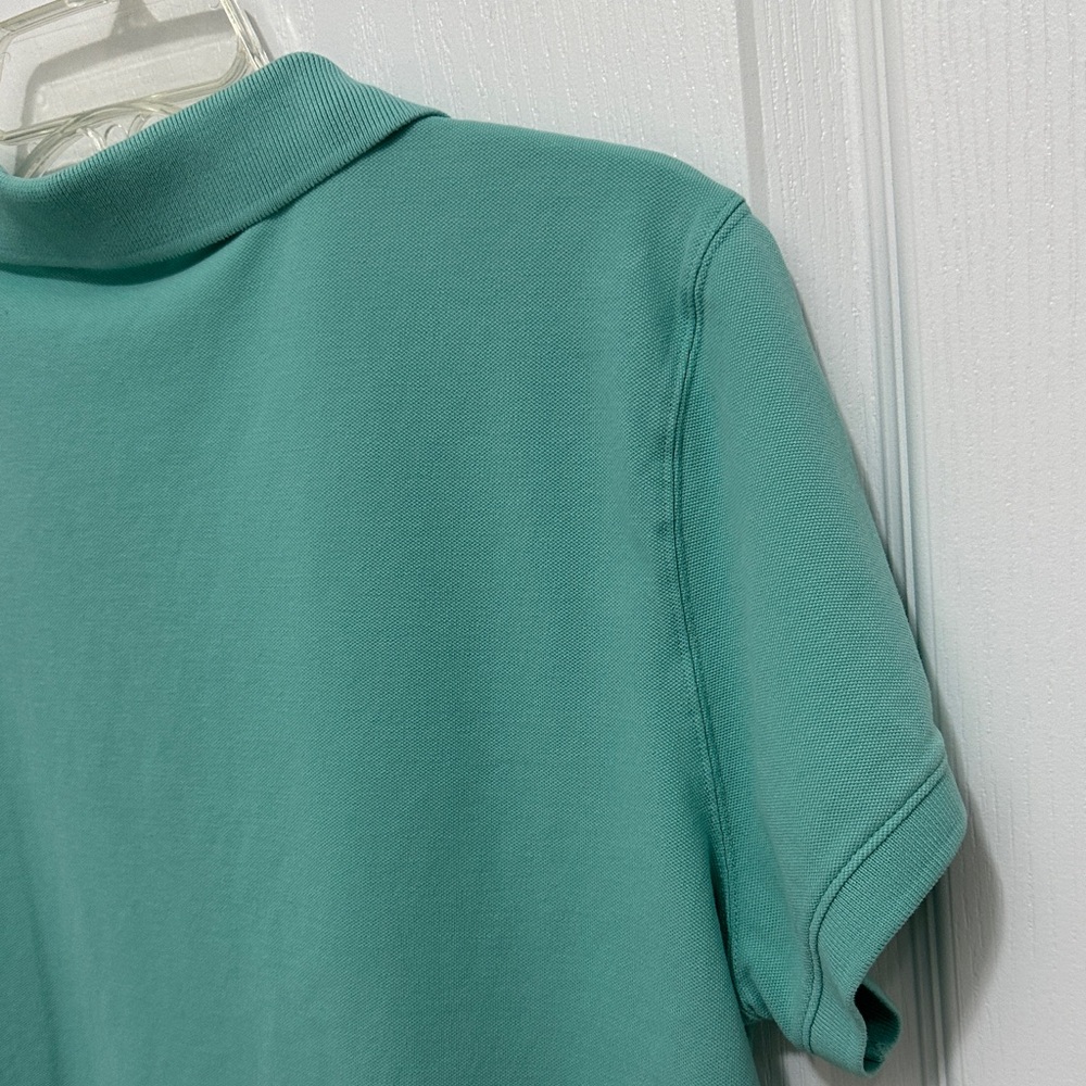 Women's Aqua Green Polo Shirt Size XL - Picture 7 of 7